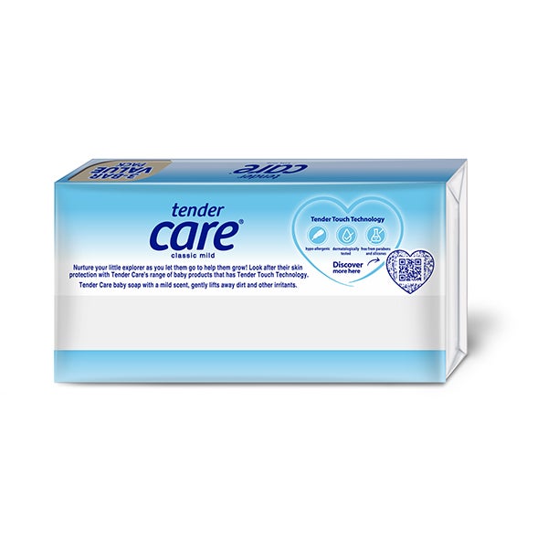 Classic Mild Baby Soap  80g 3-bar Multipack back