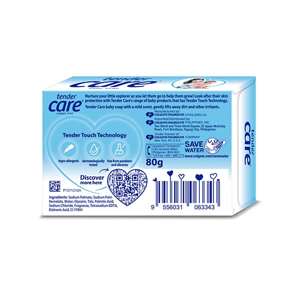Classic Mild Baby Soap 80g back